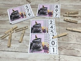 Kitty Cat Witch - Math - Cards for Learning Center 40 Cards- Teaching supplies - £7.19 GBP