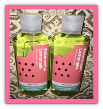 Bath &amp; Body Works Watermelon Lemonade 10oz Shower Gel Body Wash Lot Of 2 - £19.18 GBP