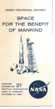 1962 Seattle World&#39;s Fair - Space for the Benefit of Mankind John F Kenn... - £9.11 GBP