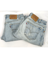 Vintage Men&#39;s Levis 34 Relaxed Fit Tapered Leg 550 Jeans USA 1990s - $74.08 CAD