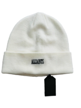 All Saints State Logo Knit Beanie Hat in Chalk - £63.28 GBP