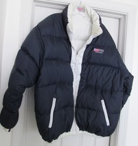 Foxland Sport Puffer Ski Jacket Coat Down Reversible USA Flag Navy White... - £30.50 GBP