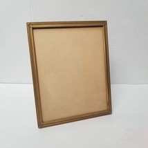 8x10 Desktop Frame Goldtone Metal Vintage Easel Photo Frame Tabletop Desk - £10.09 GBP