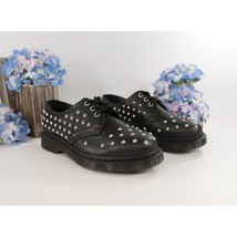 Dr. Martens Black Studded Leather Wanama 1461Oxford Lace Up Shoes Size 7 NIB - £129.70 GBP