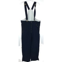 Womens Size Medium Bogner Navy Blue Vintage Adjustable Suspender Snow Pants - $34.30
