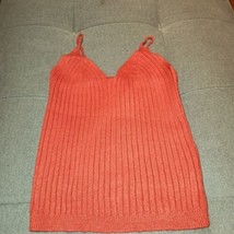 NEW Womens Olivaceous Rib knitted tank top size Medium, stretchy - $15.64