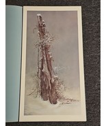 Ben Hampton Thoughts Of Spring signed print Vintage Bird Rustic Winter C... - $59.35