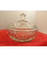 Vintage AVON Covered Lidded Clear Crystal Candy Serving Dish Container - £17.91 GBP