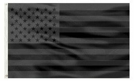 3x5FT All Black American Flag US Black Flag Tactical Decor Blackout USA ... - $5.75