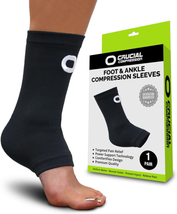 Ankle Brace Compression Support Sleeve (1 Pair) - BEST Ankle Compression Socks - £24.15 GBP