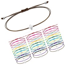 30 Pieces Cross Bracelet Adjustable String Bracelets Braided - $51.49