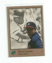 Deion Sanders (Atlanta Braves) 1992 Leaf Studio Card #9 - £3.94 GBP