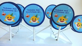 Baby Shark Party favors,Lollipops, Party supplies /  Birthday Party 10 F... - $9.89