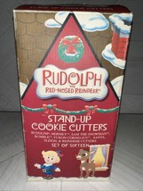 RUDOLPH The Red-Nosed Reindeer Stand-Up Cookie 3-D Cutters Christmas Set Of 16 - £21.49 GBP