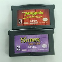 Lot of 2 Nintendo Game Boy Advance Shrek Hassle At The Castle And Muppets Show - $22.76