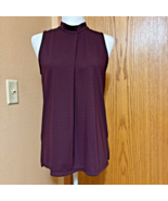 Ann Taylor Factory PS NWOT sleeveless tunic Eggplant color - $457.73 MXN