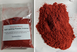 Dragon&#39;s Blood 1oz Self Lighting Powder Incense - Protection Love Money ... - $201.60 MXN