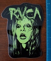 Authentic RVCA Sticker Black with Green RVCA ART Woman  3 1/2&quot; x 5&quot; COOL! - £3.94 GBP