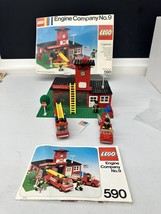 Lego 590 Classic Town Engine Company No.9 Almost Complete w/instructions - £160.25 GBP