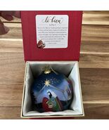 Pier 1 Li Bien 2019 Christmas Glass Ornament Nativity Baby Jesus Three W... - €18,90 EUR