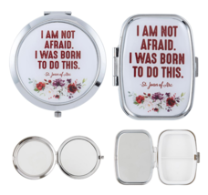 Joan of Arc &quot;I Am Not Afraid, I was Born to Do This&quot; Compact Mirror &amp; Pi... - £10.35 GBP