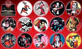 Dc Comics Harley Quinn Metal Button Assortment Of 14 Ata-Boy You Choose Button - £1.56 GBP