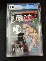 Batman #497 CGC 9.8 1993 DC Comics WHITE PAGES - KEY - BANE BREAKS BATMA... - £79.68 GBP