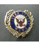 NAVY USN WREATH HAT OR LAPEL PIN BADGE 1.1 INCHES - £4.41 GBP