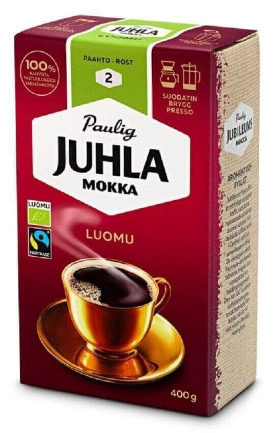Primary image for Paulig Juhla Mokka Organic Filter Ground Coffee 400g, 10-Pack