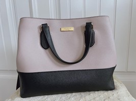 NWT Kate Spade NY Top Handle Bag Purse Handbag- Color- Light purple gray- Black - £117.03 GBP