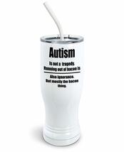 PixiDoodle Autism Not Tragedy Autism Awareness Insulated Coffee Mug Tumbler with - £26.98 GBP+