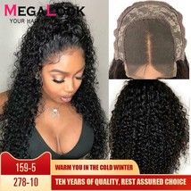 Curly Human Hair Wig Closure Wigs For Black Women 30 Inch Lace closure W... - $95.81