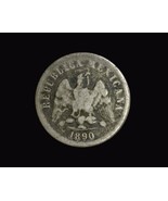 1890 HoG 10 CENTAVOS SILVER MEXICAN COIN 48K MINT ERROR HERMOSILLO SONOR... - £51.33 GBP