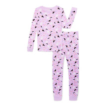 Wonder Nation Girls Halloween 2 Piece Pajama Set, Lavender Size 4 - $16.82