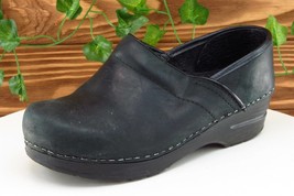 Dansko Size 35 M Black Clog Shoes Leather Women - £31.10 GBP