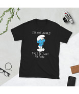 Unisex T-Shirt angry face smurf comic cartoon funny humour - £16.21 GBP+