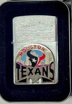 Rare Retired Houston Texans Enameled Emblem Zippo Lighter - $33.20