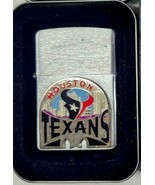 Rare Retired Houston Texans Enameled Emblem Zippo Lighter - $33.20