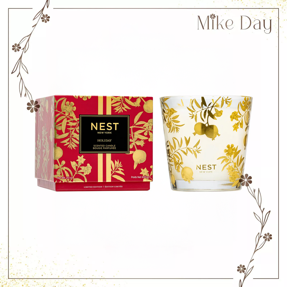 NEST Holiday Decorative 3-Wick Candle 21 oz/ 600g Brand New in Box
