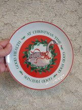 Christmas Goose Plate Vintage George Good Salad Plate Fabritzio - £14.89 GBP