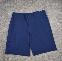 PGA Tour Shorts Men 36 Blue Golf Athletic Flat Front Chino Medieval Blue NWT - £19.61 GBP