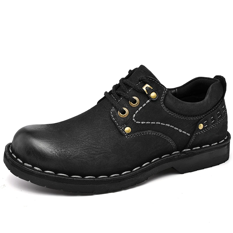 New Men&#39;s Shoes Genuine Leather Men Business Casual Cowhide Dad Shoes No... - $93.23