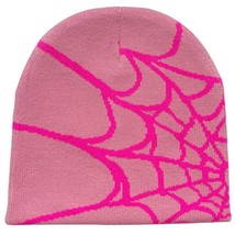 Y2K Spider Beanie Hat Wool Acrylic Knit Skull Cap Winter Warm Streetwear Mea Des - £14.89 GBP