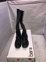 Bar III Dani 1 Women Black Knee High Leather Boot Size 7 - $23.28