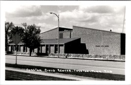 Minnesota Fosston Civic Center Real Photo Postcard Y8 - £11.18 GBP