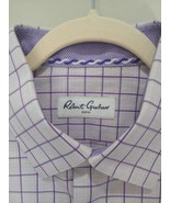 Robert Graham Shirt Mens 42 -  16.5 Purple Plaid Button Up Adult Long Sl... - £17.42 GBP