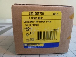 Square D 8501CO6V20 Power Relay: SPST - NO - DM 40A  277VAC  Coil: 120 V... - $19.95