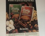 1983 Post Fruit &amp; Fibre Cereal Print Ad Advertisement Vintage Pa2 - £4.65 GBP