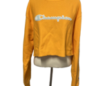 Champion Orange Long Sleeve Midriff Sweatshirt, Women&#39;s Size M - £8.21 GBP
