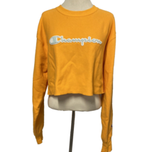 Champion Orange Long Sleeve Midriff Sweatshirt, Women&#39;s Size M - £8.16 GBP